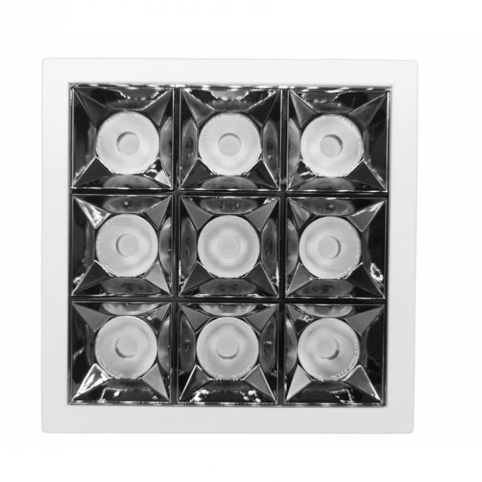 Spot Mini Embutir Romalux Downlight 16 watts 2700K 24° IP20 Bivolt 105X105X50mm 80196