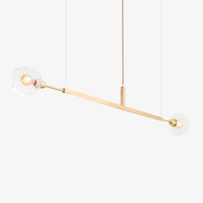 Lustre Golden Art Due 100 Horizontal 2L E27 1300mm T22100PI