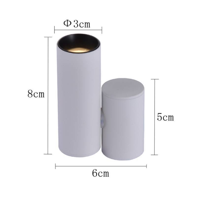 Spot Direcional Nordecor Kona Gin 3 watts 2700K 24° Sof Branco Ø30x80mm IRC97 Bivolt 6435