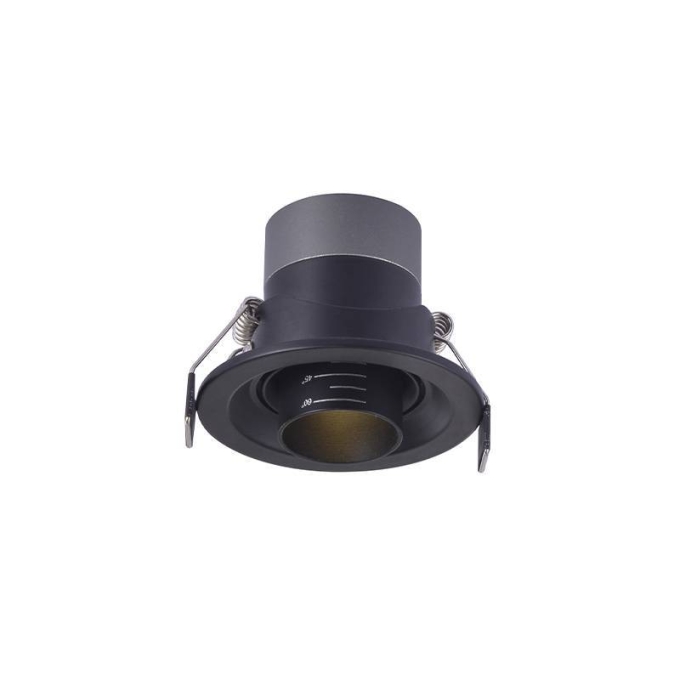 Embutido Nordecor Lova 5 watts 2700K 15°-60° Sof Preto Ø75x58mm IRC97 Bivolt 6451