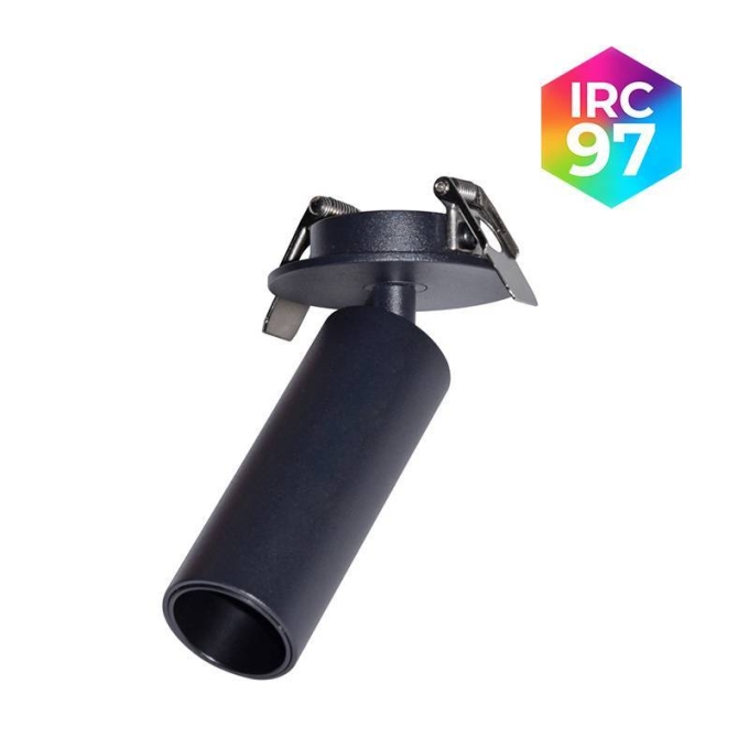Spot Led Embutir Nordecor Kona 3 watts 2700K 24° Sof Preto Ø30x80mm IRC97 Bivolt 6438