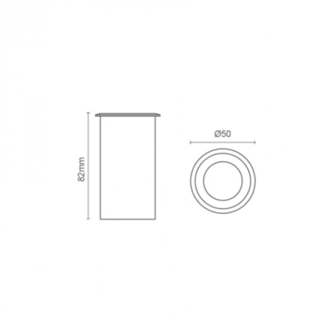 Balizador de Solo Romalux Prata 1,8 watts 2700K 120° IP66 10031