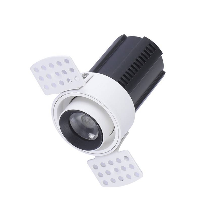 Embutido Nordecor Aiva No Frame 7 watts 2700K 24° Sof Branco Ø108x81mm IRC97 Bivolt 6458
