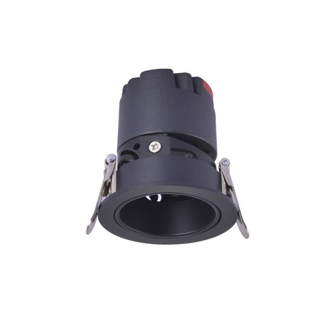 Embutido Nordecor Zagle 5 watts 2700K 24° Sof Preto Ø64x65mm IRC97 Bivolt 6443