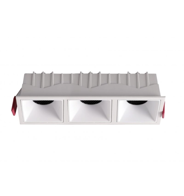 Luminária Embutir Romalux Square 21 watts 2700K 24° Antiofuscante IP20 190x65x55mm 80217