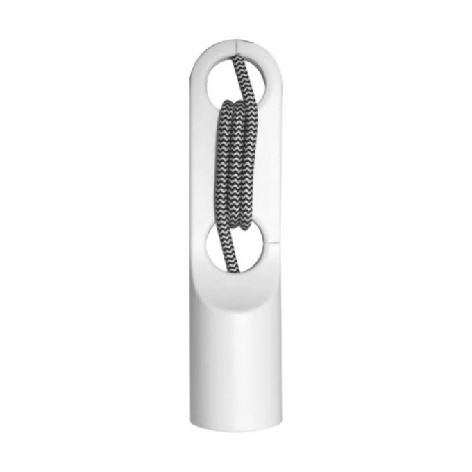 Pendente Romalux Chiave Alumínio Branco 1L E27 IP20 Bivolt Ø45X190mm  P0012