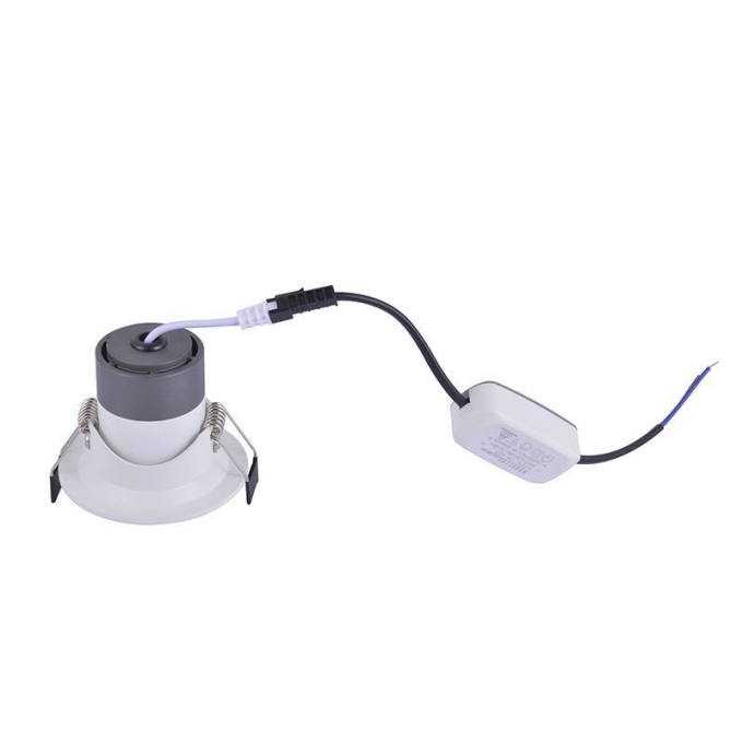 Embutido Nordecor Lova 5 watts 2700K 15°-60° Sof Branco Ø75x58mm IRC97 Bivolt 6450