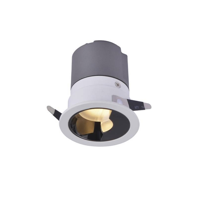 Embutido Nordecor Zagle Wall Washer 7 watts 2700K 38° Sof Branco Ø63x72mm IRC97 Bivolt 6446