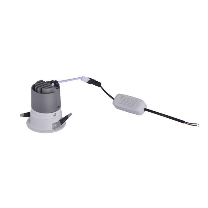 Embutido Nordecor Zagle Wall Washer 7 watts 2700K 38° Sof Branco Ø63x72mm IRC97 Bivolt 6446