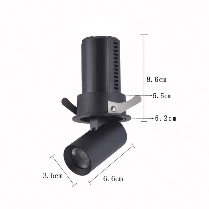 Spot Embutido Nordecor Aiva 7 watts 2700K 24° Sof Preto IRC97 Bivolt 6455