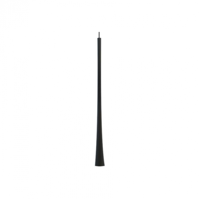 Pendente Romalux Mini Tube M Alumínio Preto 7 watts 3000K IP20 Bivolt Ø32X600mm P0044