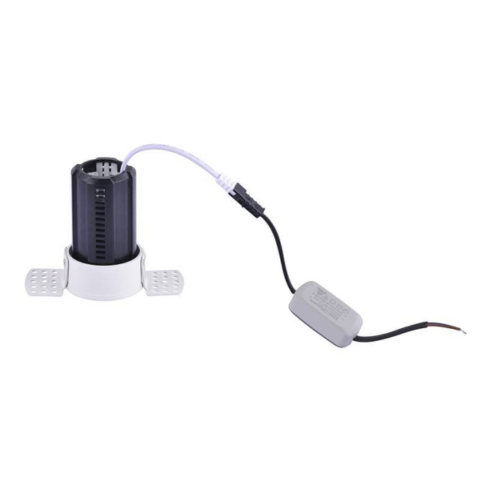 Embutido Nordecor Aiva No Frame 7 watts 2700K 24° Sof Branco Ø108x81mm IRC97 Bivolt 6458