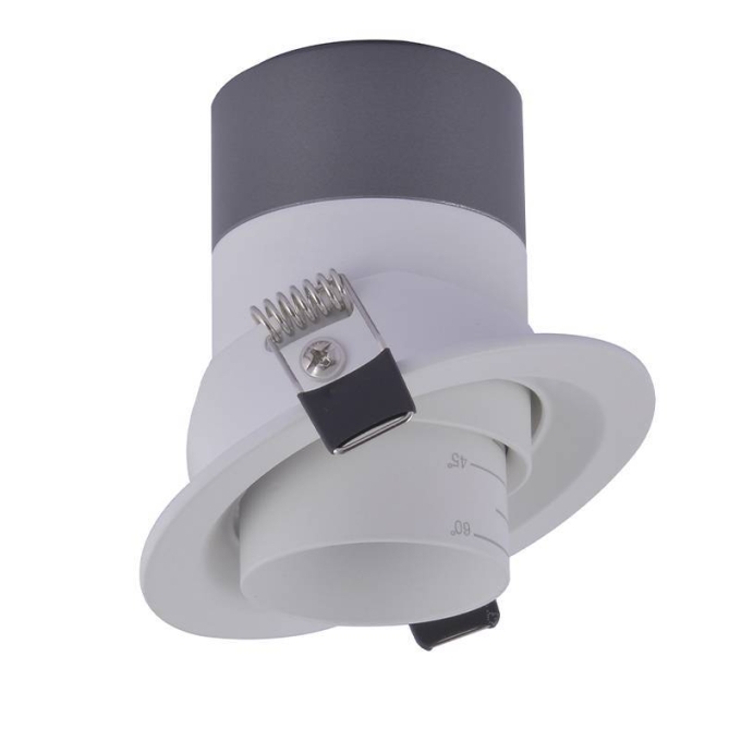 Embutido Nordecor Lova 10 watts 2700K 15°-60° Sof Branco Ø95x76mm IRC97 Bivolt 6452