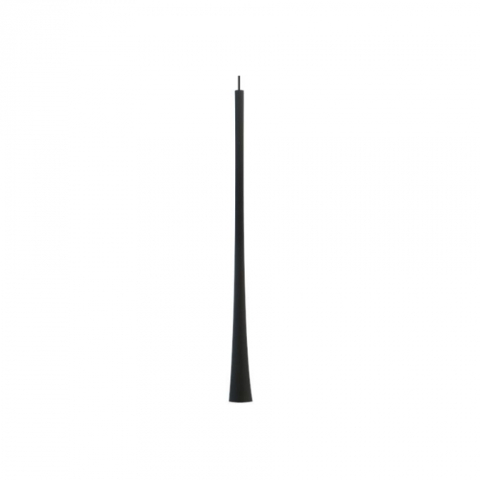 Pendente Romalux Mini Tube S Alumínio Preto 7 watts 3000K IP20 Bivolt Ø32X400mm P0042