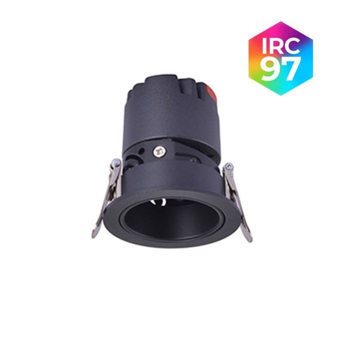 Embutido Nordecor Zagle 5 watts 2700K 24° Sof Preto Ø64x65mm IRC97 Bivolt 6443