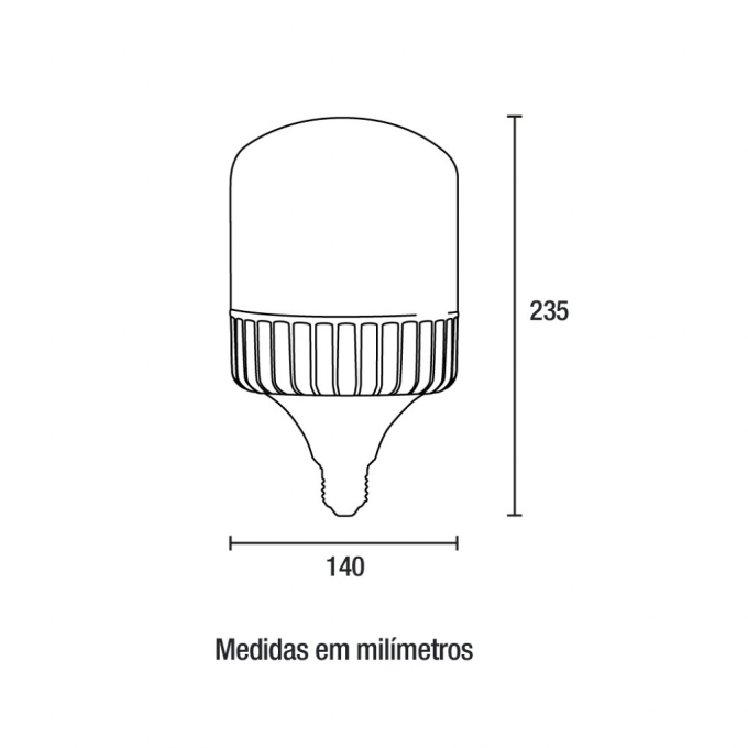 Lâmpada Blumenau Bulbo 80 watts 6500K IP20 E27 Ø140x235mm 03080126
