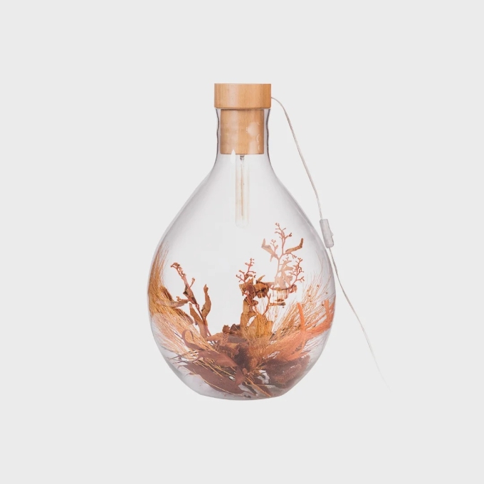 Abajur Madelustre Garrafão Grande Vidro Transparente 1L E27 Ø400x600mm 3301
