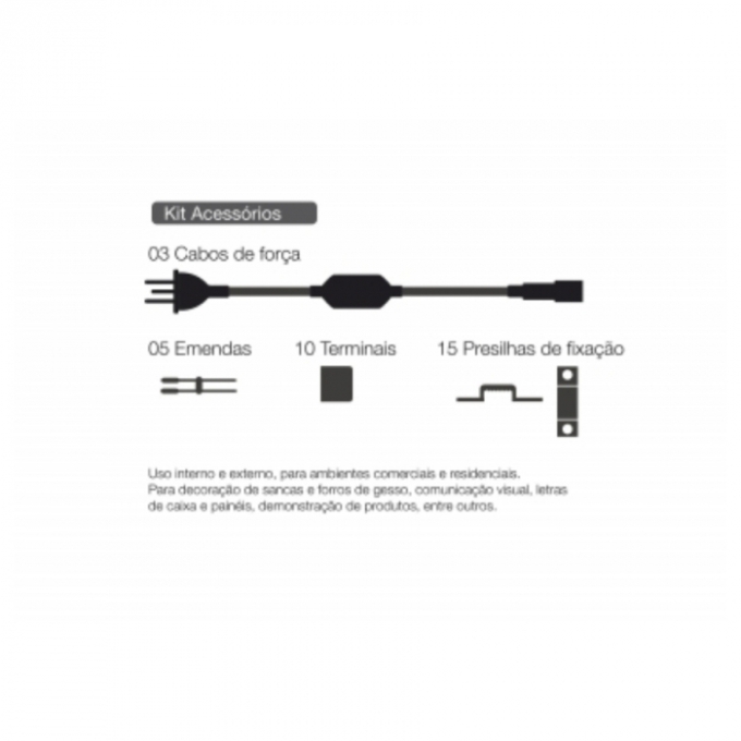 Fita de Led Romalux Siliconada 11,4 watts/mt 4000K 127V IP66 (Rolo de 25 metros) 10079