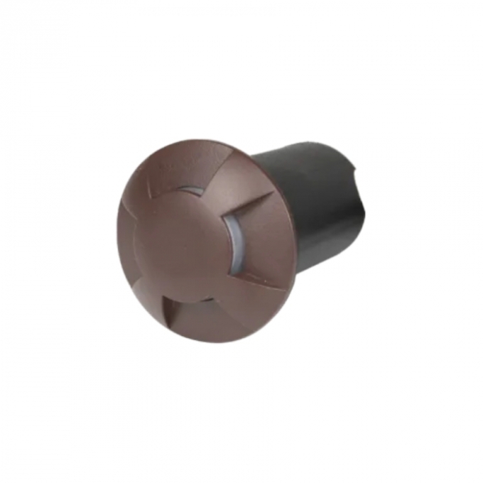 Balizador de Solo Romalux 4 Fachos Marrom 0,75 watts 60° 2700K IP66 10047