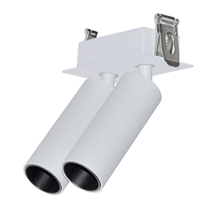 Spot Embutido Nordecor Kona Duplo 3 watts 2700K 24° Sof Branco Ø30x80mm IRC97 Bivolt 6464