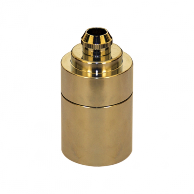 Pendente Romalux Slim Metal Latão Dourado 1L E27 IP20 Bivolt Ø40X80mm P0001