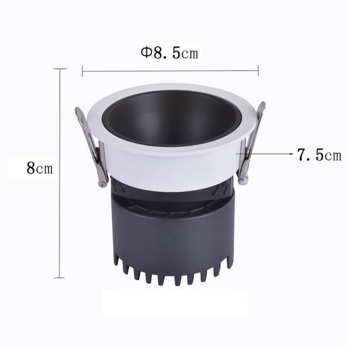 Embutido Nordecor Zagle 10 watts 2700K 24° Sof Branco Ø85x80mm IRC97 Bivolt 6444