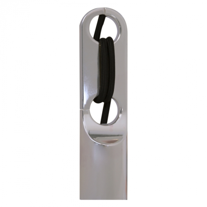 Pendente Romalux Chiave Alumínio Cromado 1L E27 IP20 Bivolt Ø45X190mm P0005
