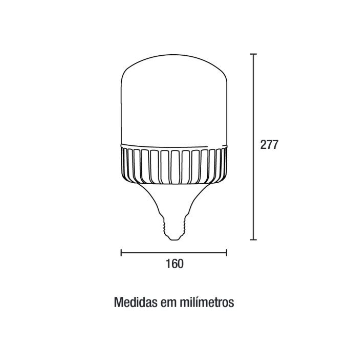 Lâmpada Blumenau Bulbo 120 watts 6500K E40/E27 IP20 Ø160x277mm 03120126