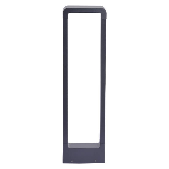 Poste Balizador Nordecor Ronu 10 watts 3000K Preto 600x160x55mm IP66 2686