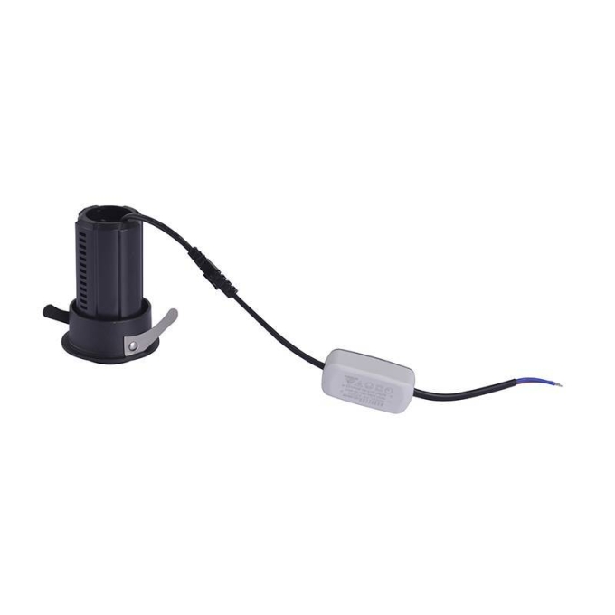 Spot Embutido Nordecor Aiva 7 watts 2700K 24° Sof Preto IRC97 Bivolt 6455