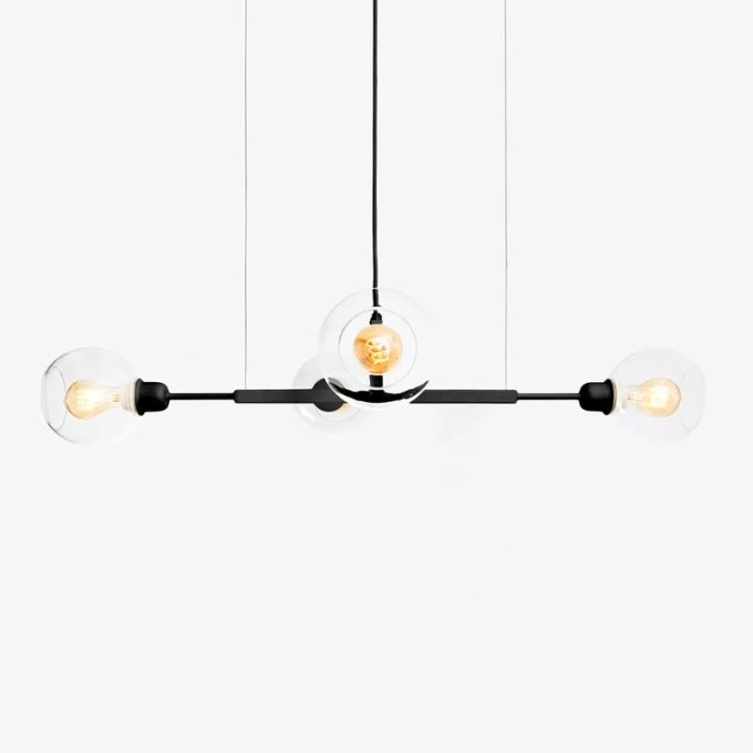 Lustre Golden Art Quattro 70 Glass 4L E27 1000x820x220mm T4470PI