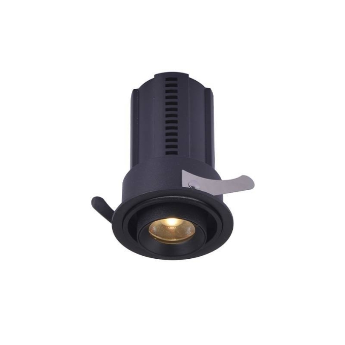 Spot Embutido Nordecor Aiva 7 watts 2700K 24° Sof Preto IRC97 Bivolt 6455