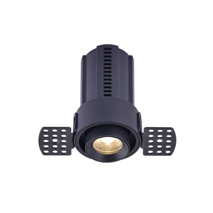 Embutido Nordecor Aiva No Frame 7 watts 2700K 24° Sof Preto Ø108x81mm IRC97 Bivolt 6459