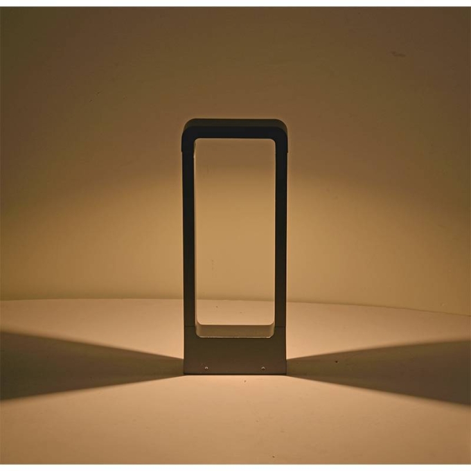 Poste Balizador Nordecor Ronu 10 watts 3000K Preto 400x160x55mm IP66 2685