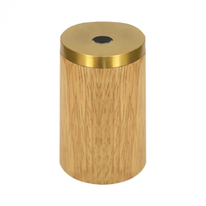 Pendente Romalux Wood Chiaro Madeira e Alumínio Marrom 1L E27 IP20 Bivolt Ø40X80mm P0008