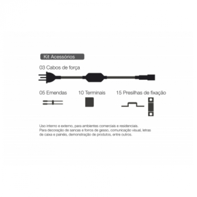 Fita de Led Romalux Siliconada 11,4 watts/mt 3000K 127V IP66 (Rolo de 25 metros) 10077
