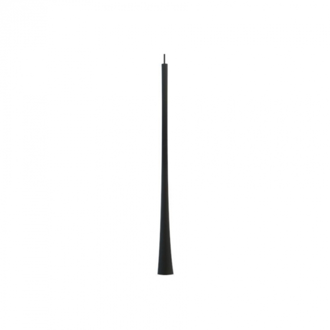 Pendente Romalux Mini Tube L Alumínio Preto 7 watts 3000K IP20 Bivolt Ø32X800mm P0046