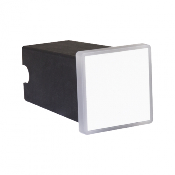 Balizador de Solo Romalux Soft Quadrado Branco 2 watts 2700K IP66 50x50X60mm 10090