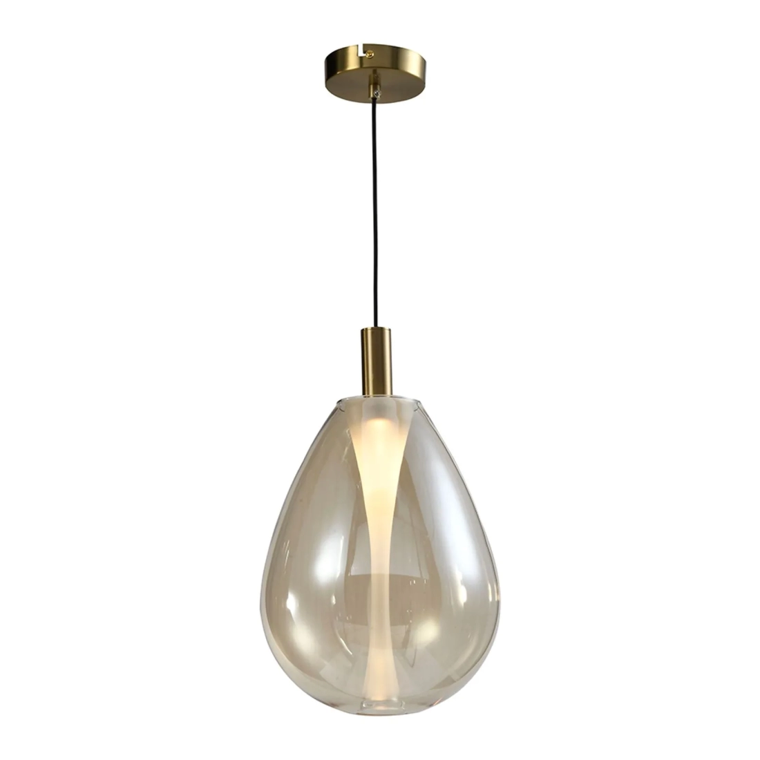 Pendente Skylight Thunder Bronze e Vidro Conhaque 4 watts 3000K Bivolt Ø230X380mm SKY-4042M