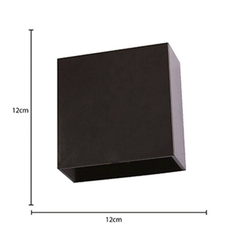 Arandela Nordecor Dron Facho Duplo Ajustável 4 watts 3000K Preto IP65 120x120mm Bivolt 2011