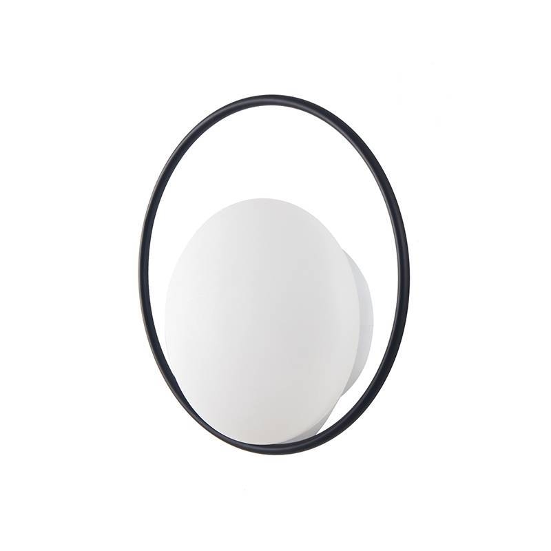Arandela Nordecor Niza 6 watts 3000K Preto IP20 Ø220mm Bivolt 2720