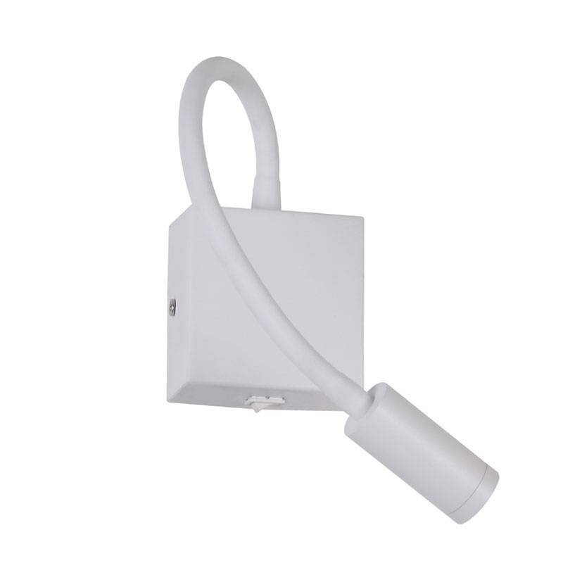 Arandela Nordecor Evy 3 watts 3000K Branco IP20 75x40x300mm Bivolt 2054