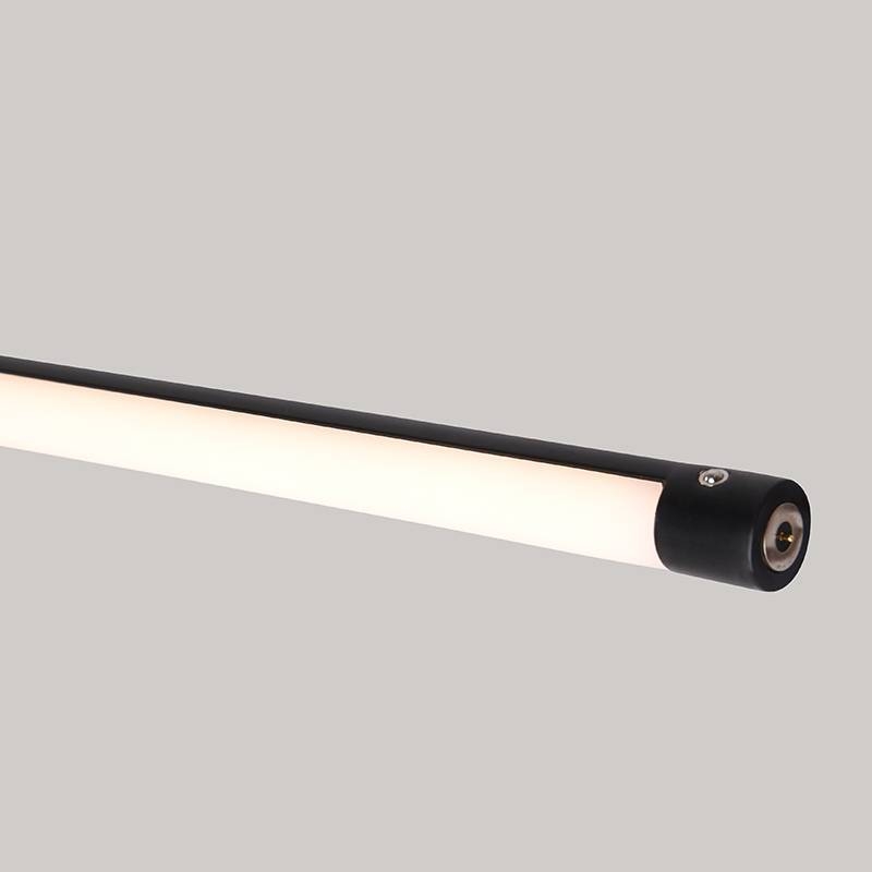 Arandela Nordecor Lina 13 watts 3000K Preto IP20 Ø40x1000mm Bivolt 2752