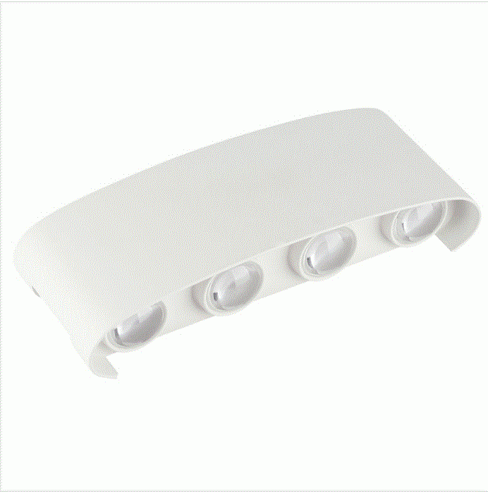 Arandela Nordecor Yori 8 watts 3000K Branco IP65 76x200x45mm Bivolt 2706