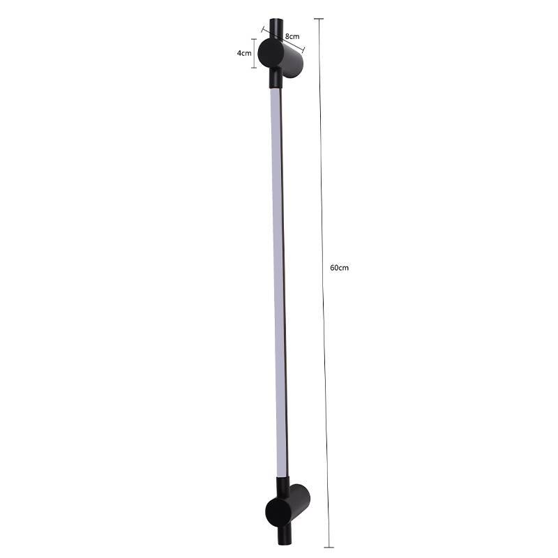 Arandela Nordecor Lina 9 watts 3000K Preto IP20 600mm Bivolt 2746