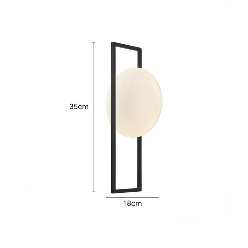 Arandela Nordecor Rony 5 watts 3000K Preto IP20 350x180mm Bivolt 2733