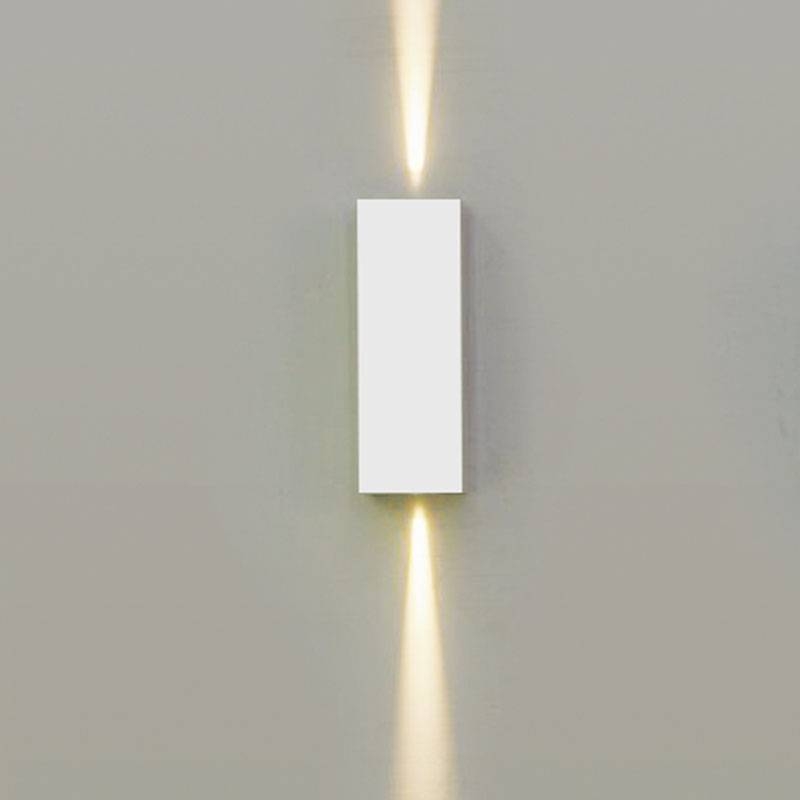 Arandela Nordecor Tynn Facho Duplo Ajustável 5 watts 3000K Branco IP65 125x42x32mm Bivolt 2292