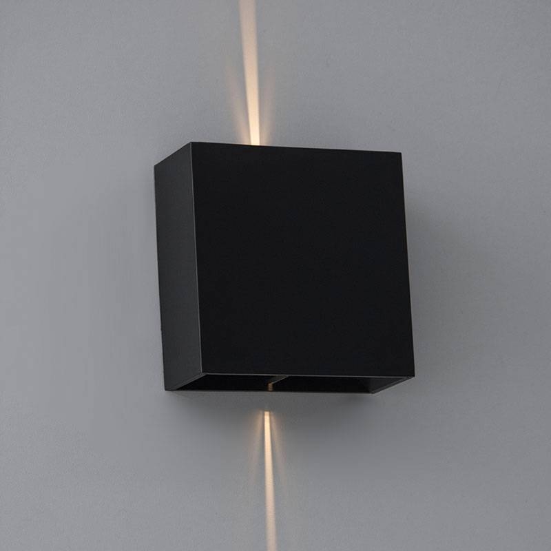 Arandela Nordecor Dron Facho Duplo Ajustável 4 watts 3000K Preto IP65 120x120mm Bivolt 2011