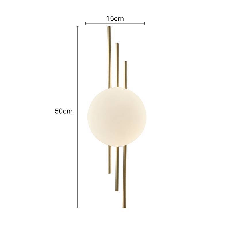 Arandela Nordecor Cami 6 watts 3000K Dourado IP20 500x150mm Bivolt 2723