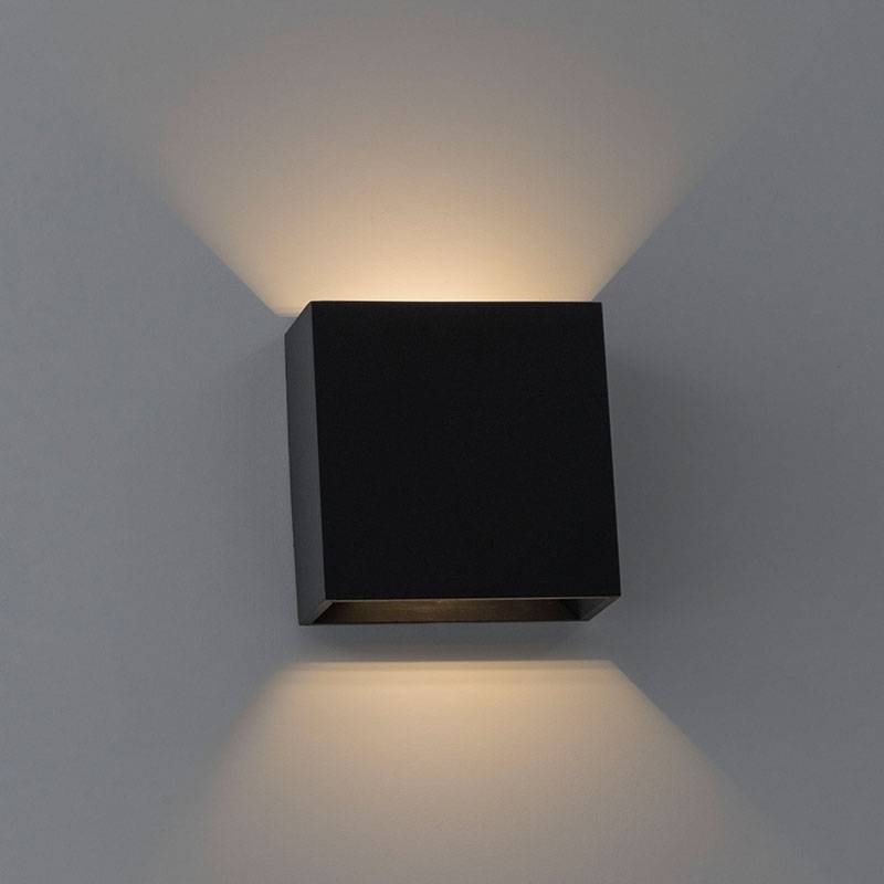 Arandela Nordecor Dron Facho Duplo Ajustável 4 watts 3000K Preto IP65 120x120mm Bivolt 2011
